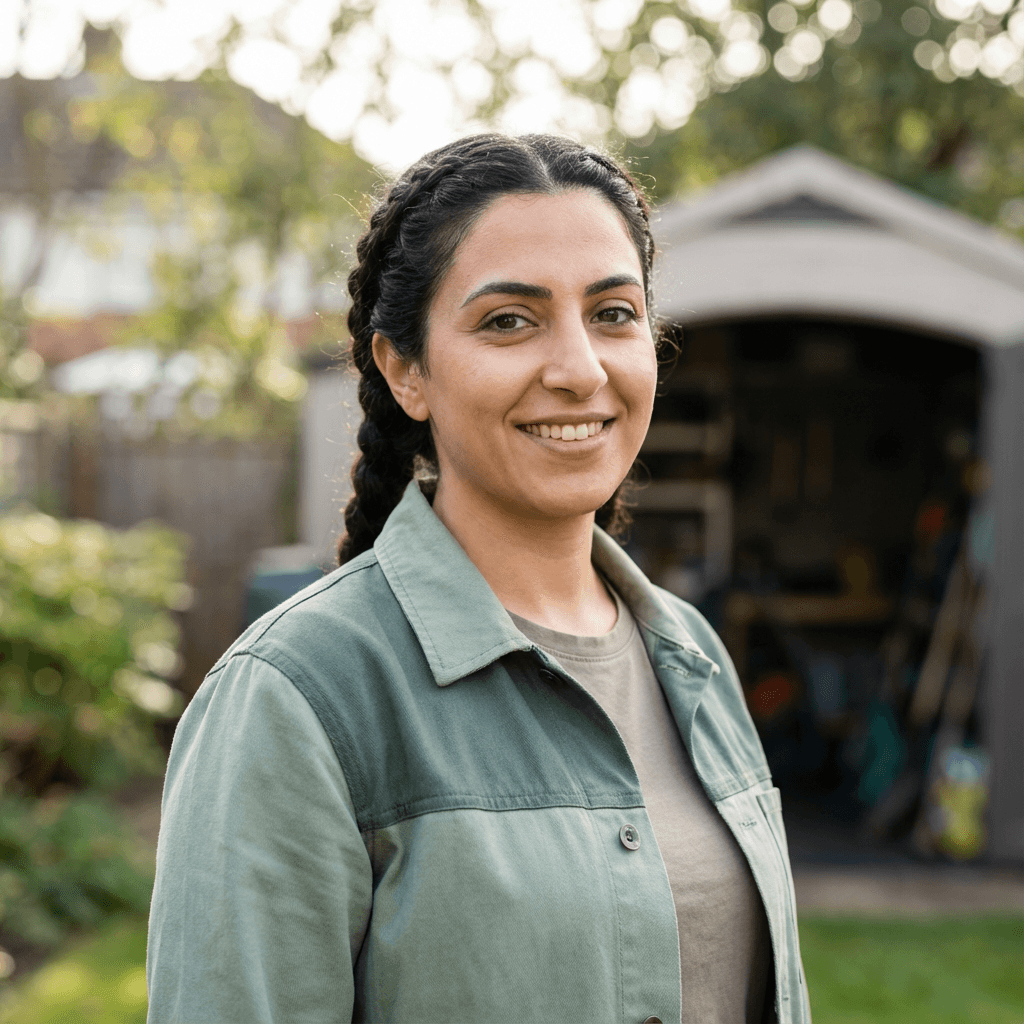 Mariam K. smiling warmly in natural light