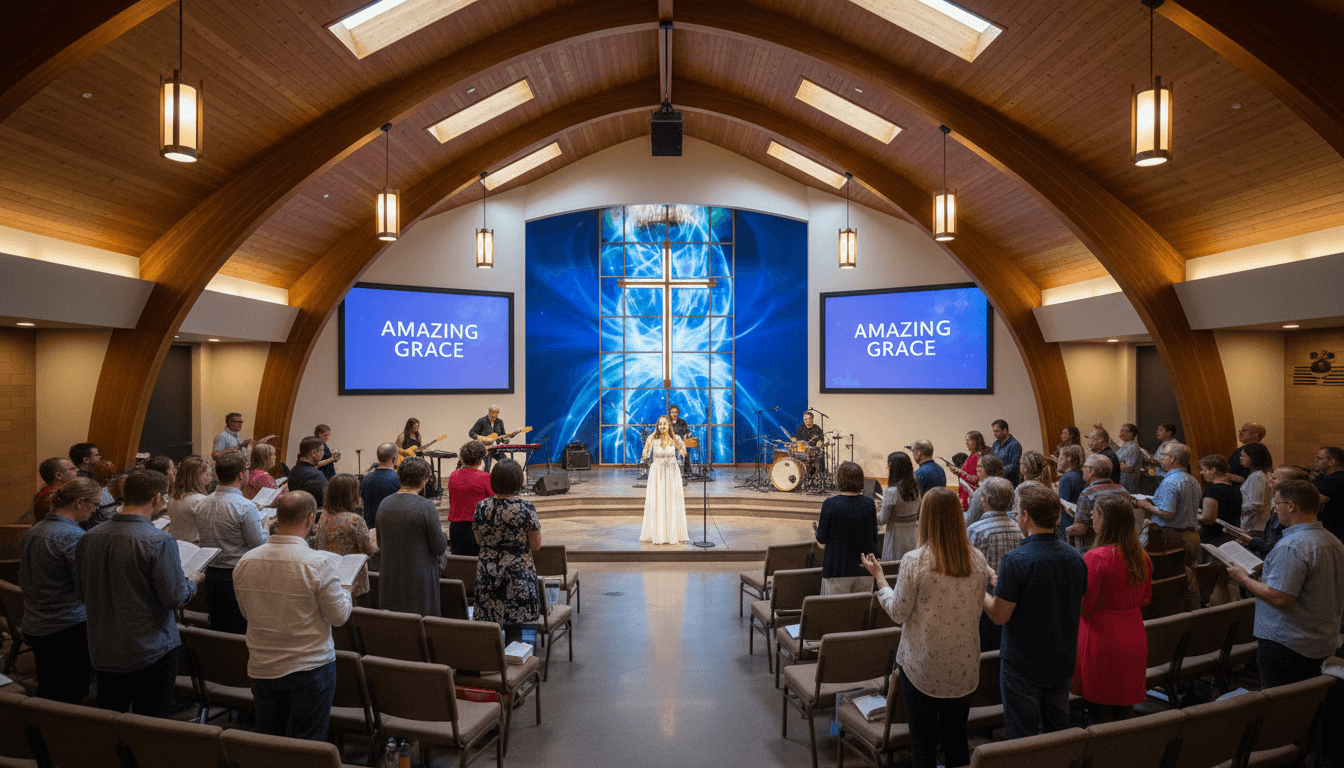Sunday worship gathering at Hope Church NSW
